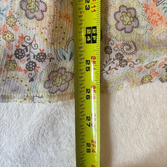 Vintage Y2K Sheer Floral Babydoll Top Dainty Lace, Flutter Sleeve H&M 14 - Picture 14 of 14